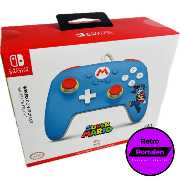 Nintendo Switch PowerA Wired Controller - Brick Breaker Mario (NY) (Bl) (Switch) (617885061813)