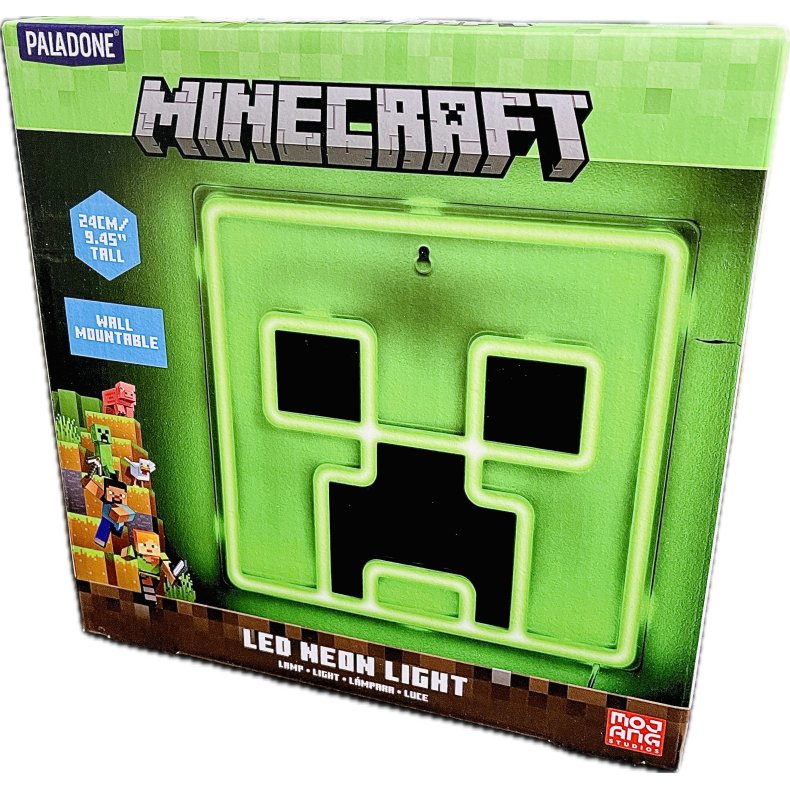 Minecraft Creeper Wall Mountable Led Neon Light (NY) (5056577744842)