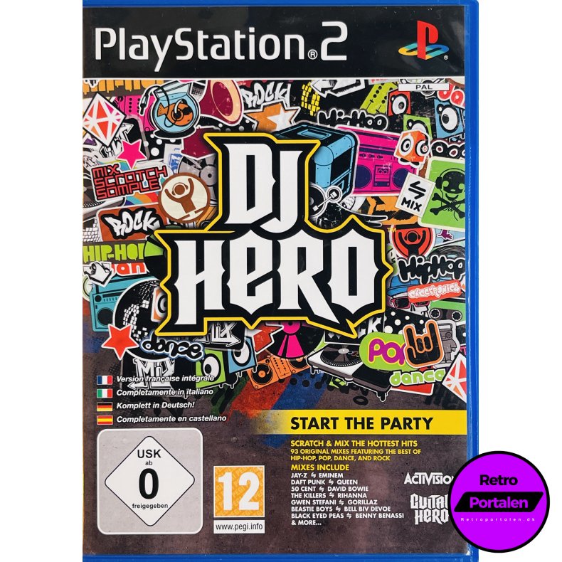 DJ Hero (PS2 Krver turntable) (PS2)