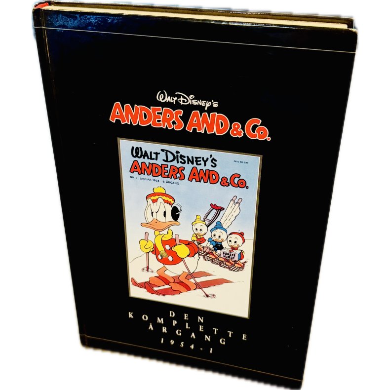 Anders And &amp; Co. Den Komplette �rgang 1954 - 1 (Dansk) (Walt Disney) (Tegneserie) (Cover Har Brugstegn Fra Hylde)