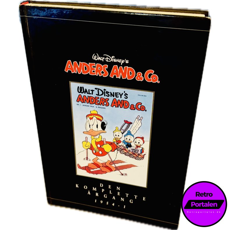 Anders And &amp; Co. Den Komplette �rgang 1954 - 1 (Dansk) (Walt Disney) (Tegneserie) (Cover Har Brugstegn Fra Hylde)