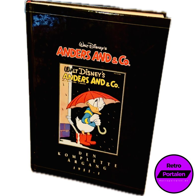 Anders And &amp; Co. Den Komplette �rgang 1955 - 1 (Dansk) (Walt Disney) (Tegneserie) (Cover Har Brugstegn Fra Hylde)