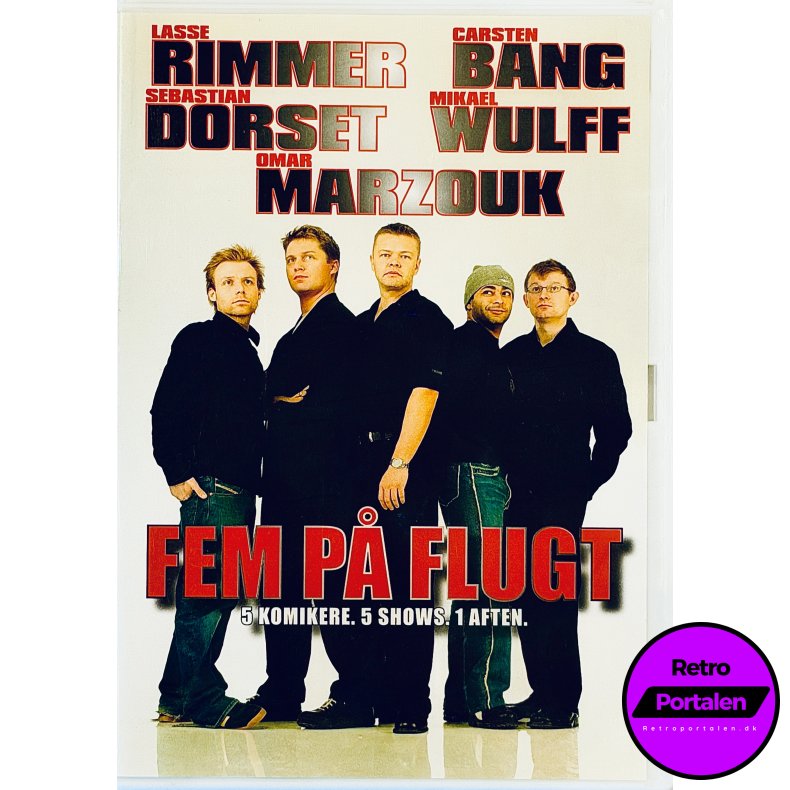 Fem P� Flugt (5 Komikere - 5 Shows - 1 Aften) (DVD)