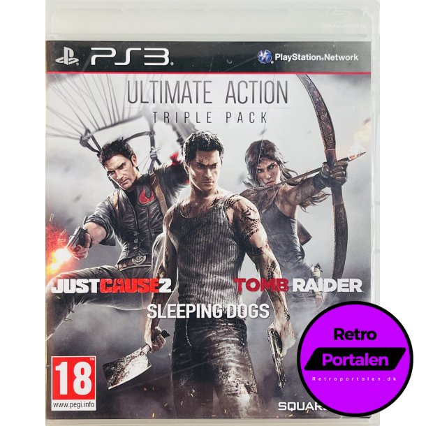 Ultimate Action Triple Pack: Just Cause 2 / Sleeping Dogs / Tomb Raider (PS3)