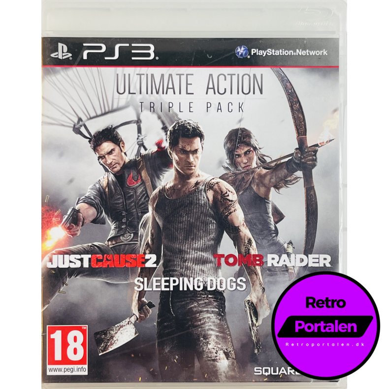 Ultimate Action Triple Pack: Just Cause 2 / Sleeping Dogs / Tomb Raider (PS3)