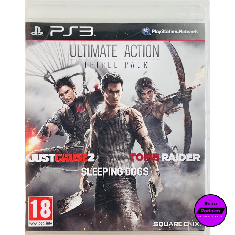 Ultimate Action Triple Pack: Just Cause 2 / Sleeping Dogs / Tomb Raider (PS3)