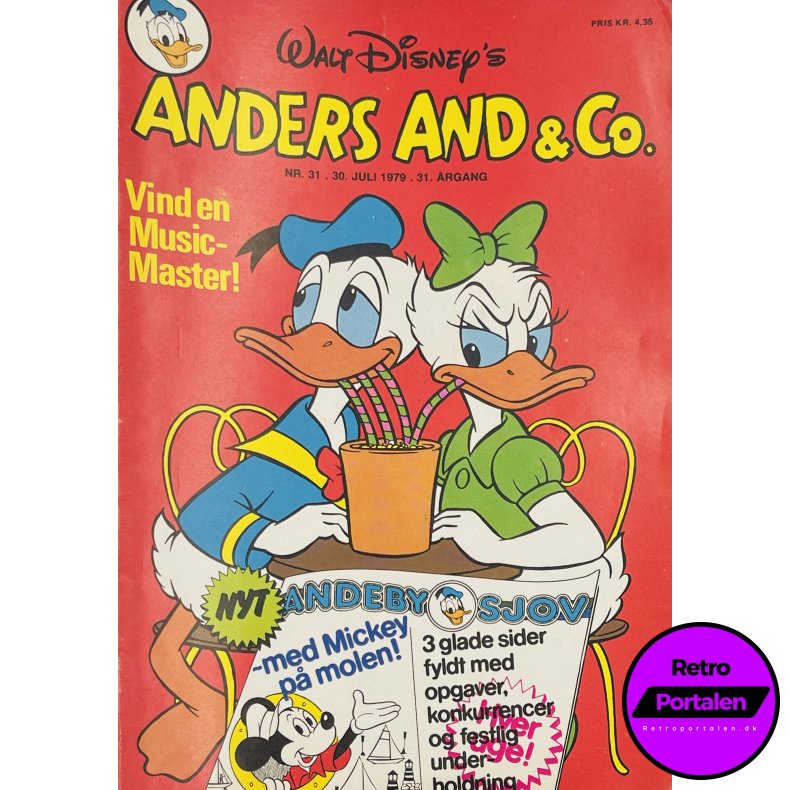 Anders And 1979 Nr. 31 m. Indl�g