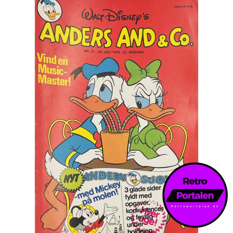 Anders And 1979 Nr. 31 m. Indl�g
