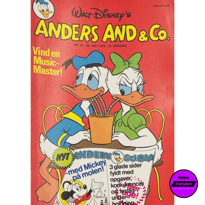 Anders And 1979 Nr. 31 m. Indl�g
