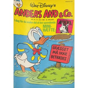 Anders And 1980 Nr. 30 m. Indlg