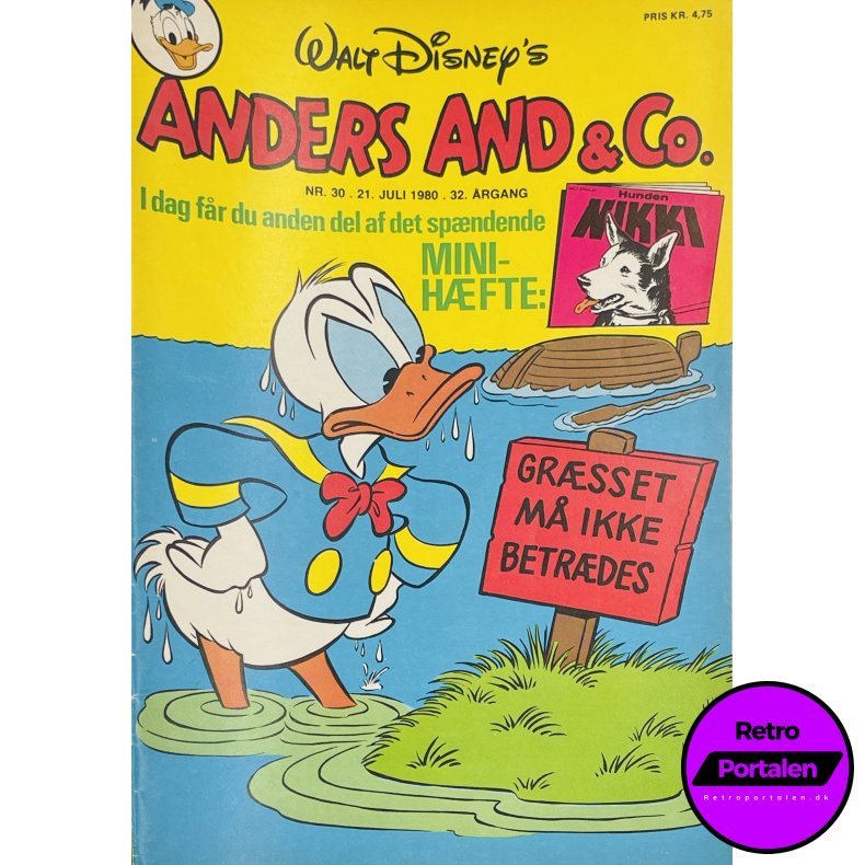 Anders And 1980 Nr. 30 m. Indl�g