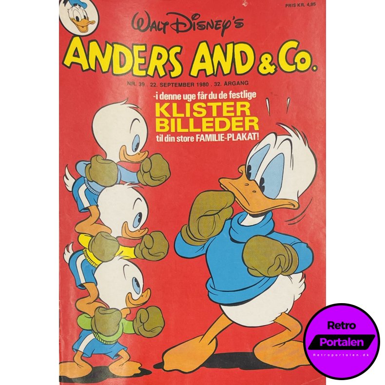 Anders And 1980 Nr. 39 m. Indl�g 