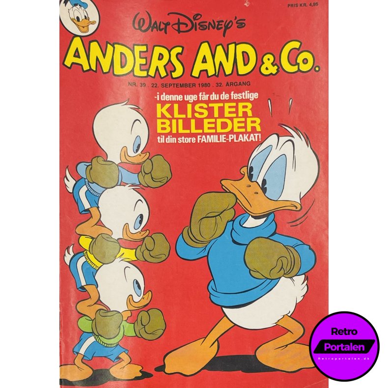 Anders And 1980 Nr. 39 m. Indlg 
