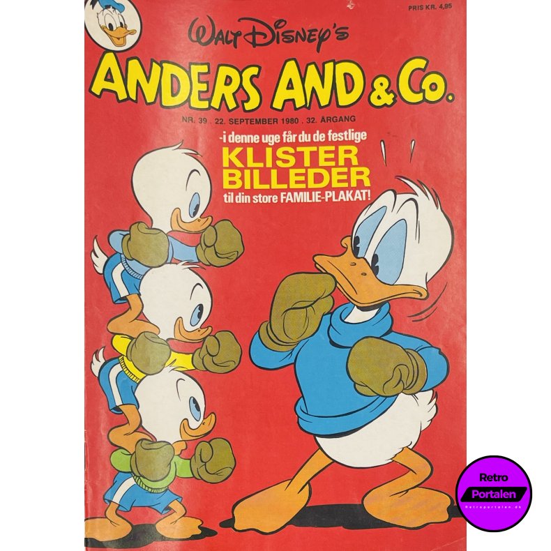 Anders And 1980 Nr. 39 m. Indl�g 