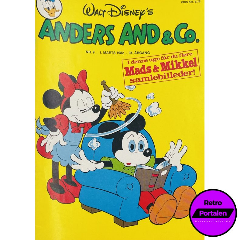Anders And 1982 Nr. 9 m. Indl�g