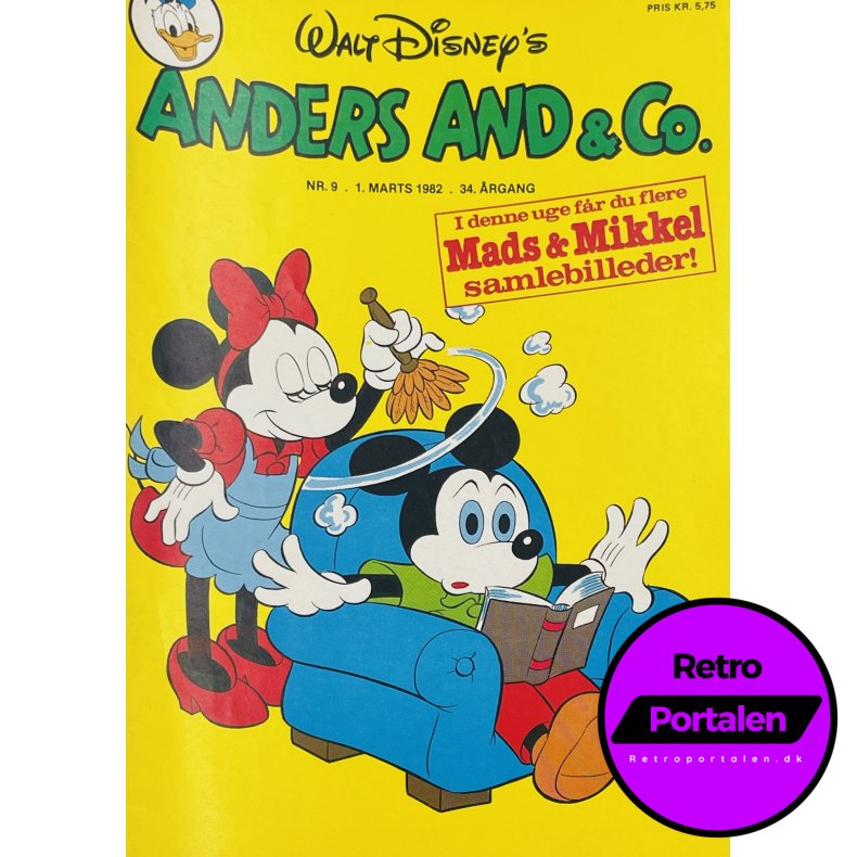 Anders And 1982 Nr. 9 m. Indl�g