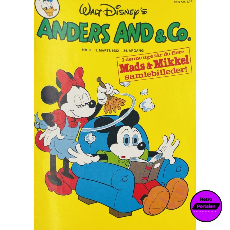 Anders And 1982 Nr. 9 m. Indl�g