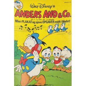 Anders And 1981 Nr. 17 m. Indlg