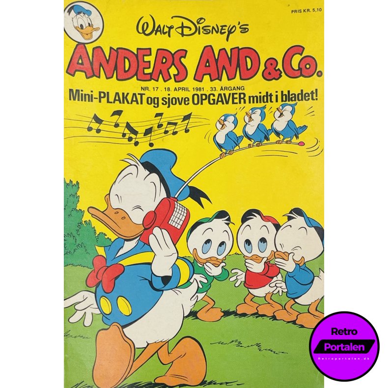Anders And 1981 Nr. 17 m. Indlg