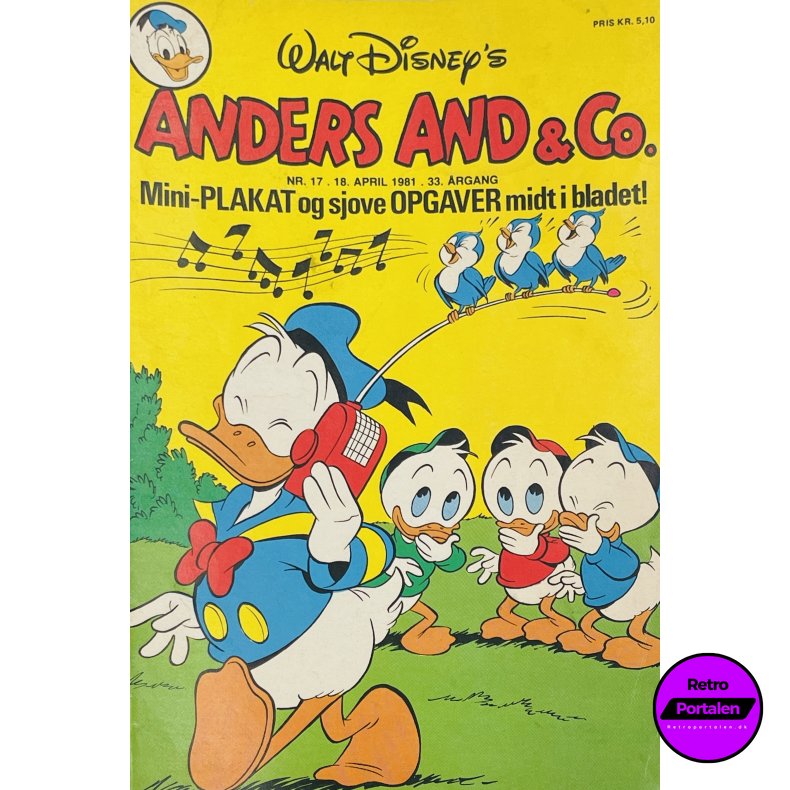 Anders And 1981 Nr. 17 m. Indl�g