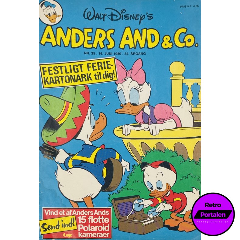 Anders And 1980 Nr. 25 m. Indlg