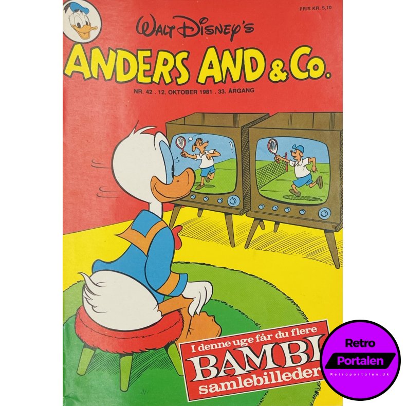 Anders And 1981 Nr. 42 m. Indl�g