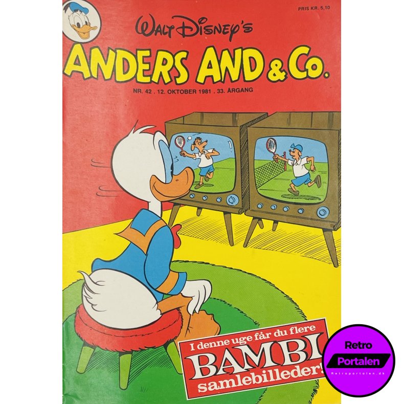 Anders And 1981 Nr. 42 m. Indlg