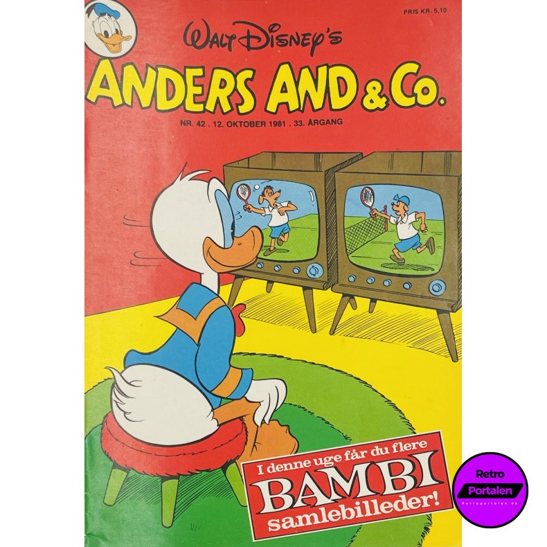 Anders And 1981 Nr. 42 m. Indl�g