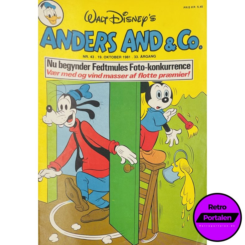 Anders And 1981 Nr. 43 m. Indl�g