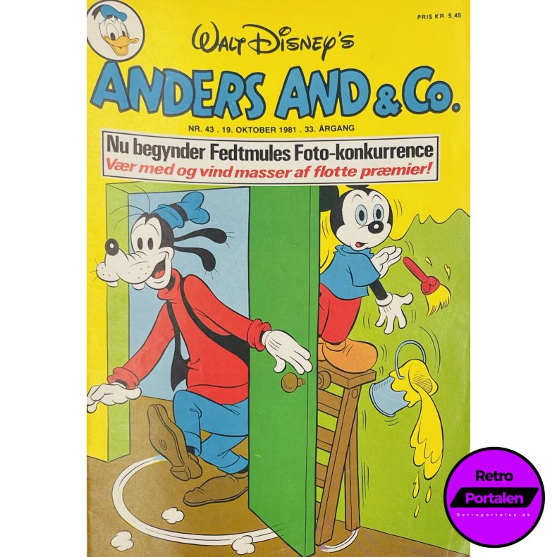 Anders And 1981 Nr. 43 m. Indlg