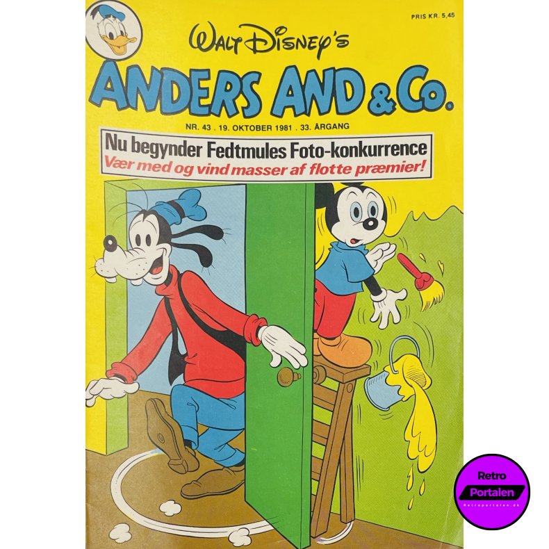 Anders And 1981 Nr. 43 m. Indl�g