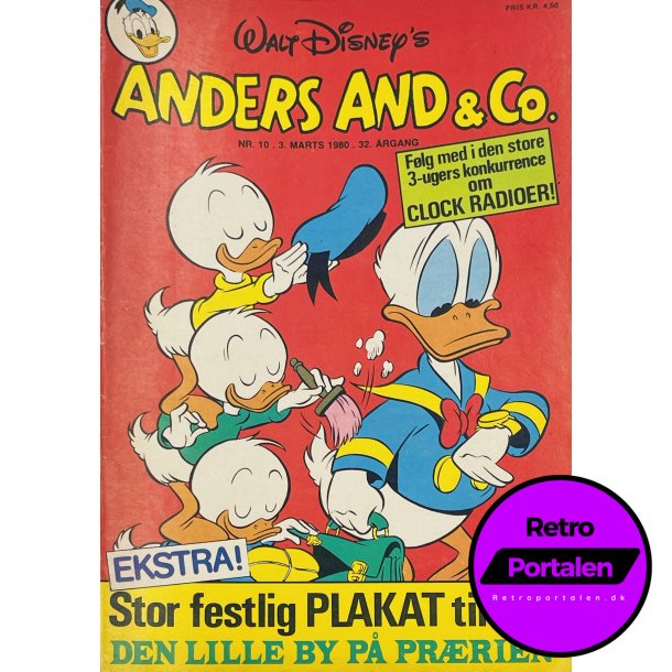 Anders And 1980 Nr. 10 m. Indlg