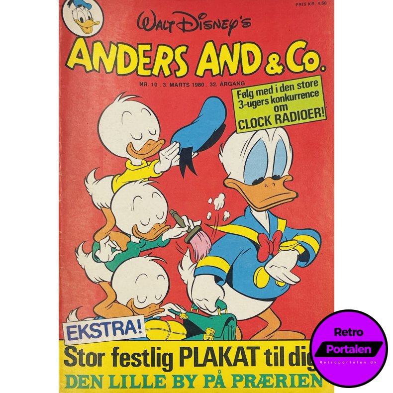 Anders And 1980 Nr. 10 m. Indl�g