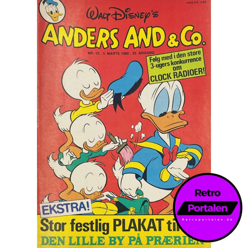 Anders And 1980 Nr. 10 m. Indl�g