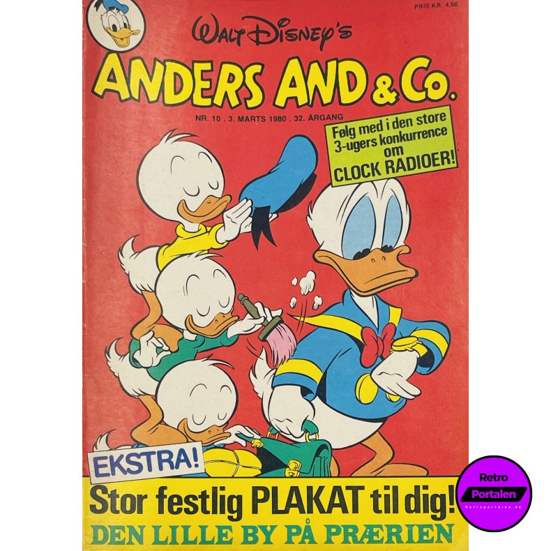 Anders And 1980 Nr. 10 m. Indl�g
