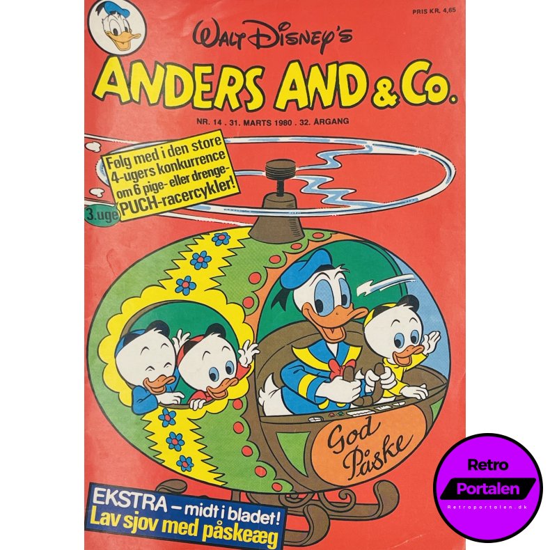 Anders And 1980 Nr. 14 m. Indl�g