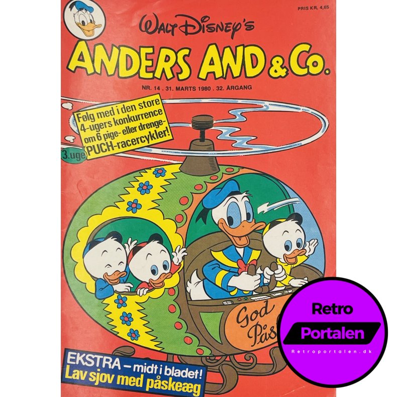 Anders And 1980 Nr. 14 m. Indl�g