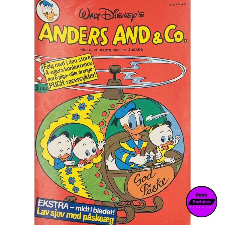 Anders And 1980 Nr. 14 m. Indl�g