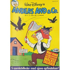 Anders And 1980 Nr. 17 m. Indlg
