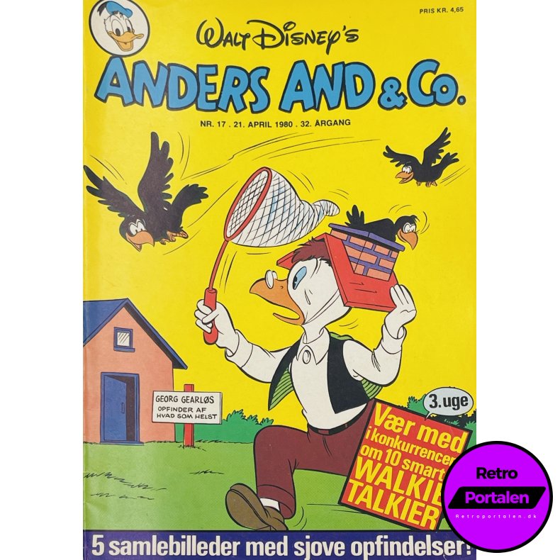 Anders And 1980 Nr. 17 m. Indl�g