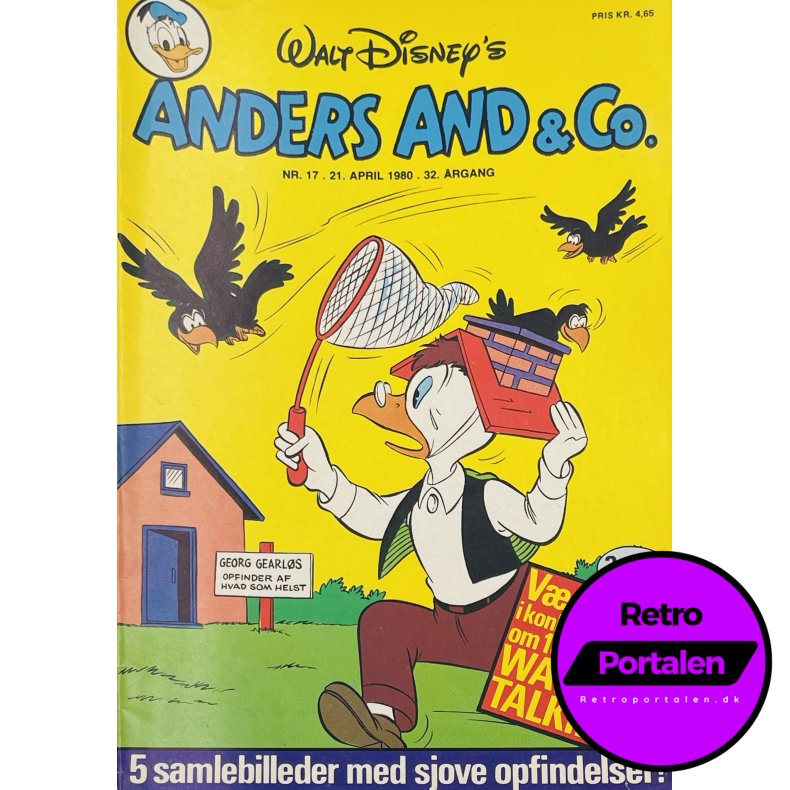 Anders And 1980 Nr. 17 m. Indl�g