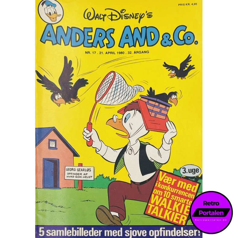 Anders And 1980 Nr. 17 m. Indlg