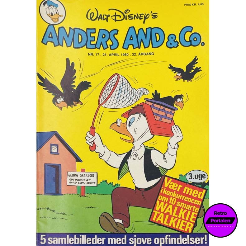Anders And 1980 Nr. 17 m. Indl�g