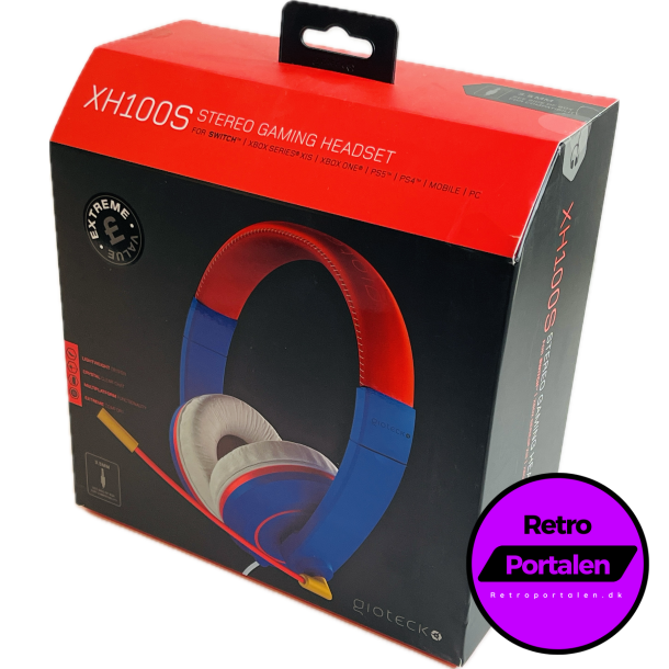 Gioteck NSW XH100S Wired Gaming Headset - Blue / RED (NY) (0812313010900) 