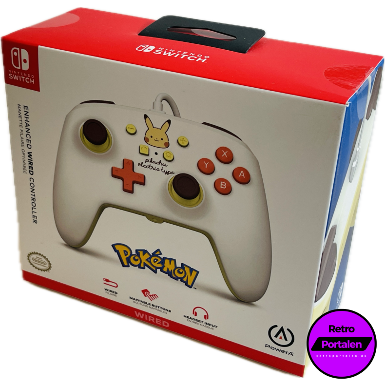 Nintendo Switch PowerA Wired Controller - Pikachu Electric Type (NY) (Switch) (617885027345)