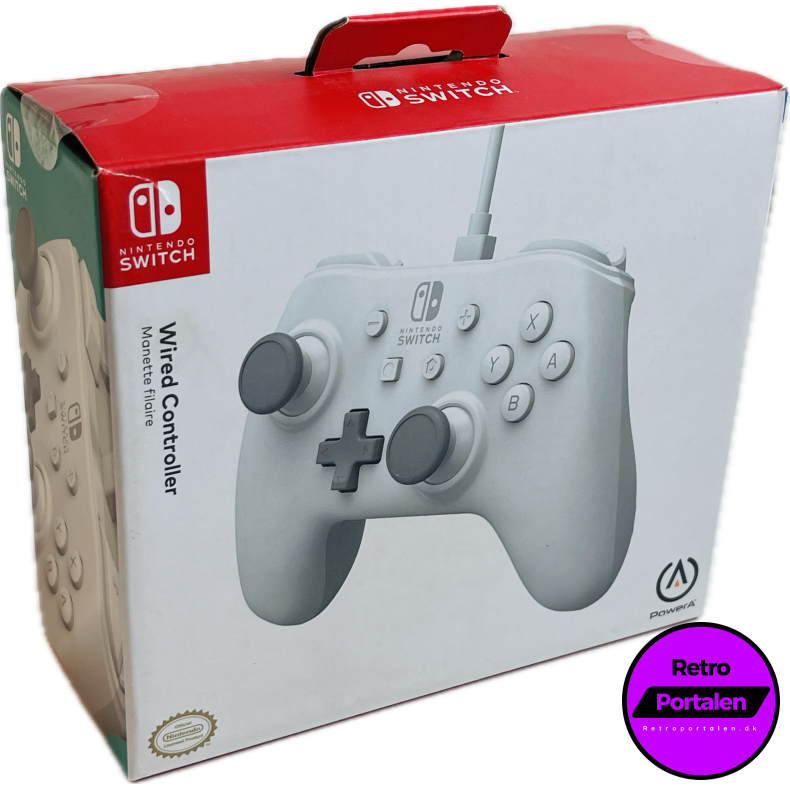 Nintendo Switch PowerA Wired Controller - White (NY) (Switch) (617885024054)