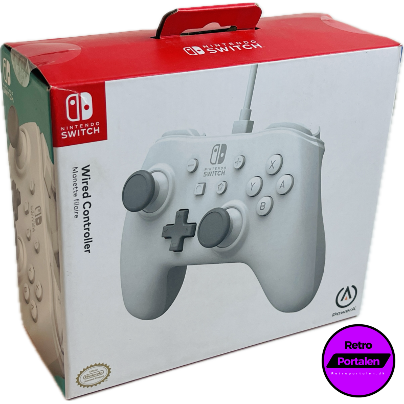 Nintendo Switch PowerA Wired Controller - White (NY) (Switch) (617885024054)