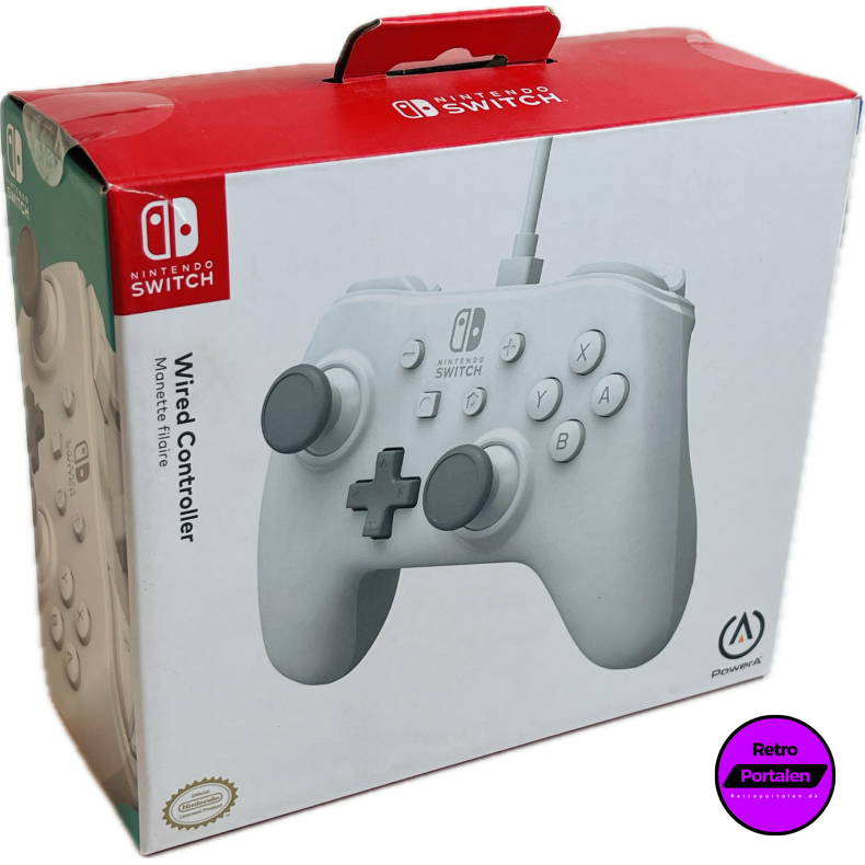 Nintendo Switch PowerA Wired Controller - White (NY) (Switch) (617885024054)
