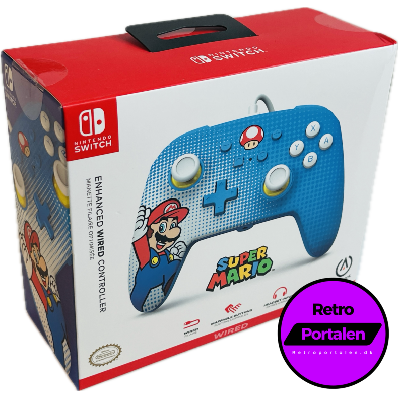 Nintendo Switch PowerA Wired Controller - Mario Pop Art (NY) (Switch) (617885027338)