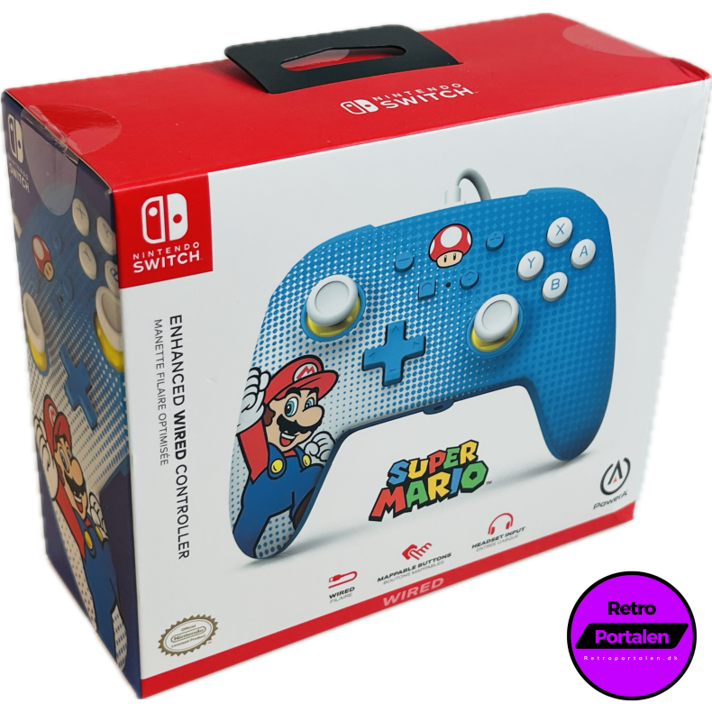 Nintendo Switch PowerA Wired Controller - Mario Pop Art (NY) (Switch) (617885027338)